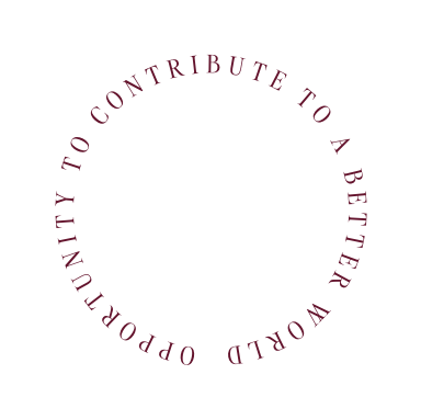 opportunity to contribute to a better world